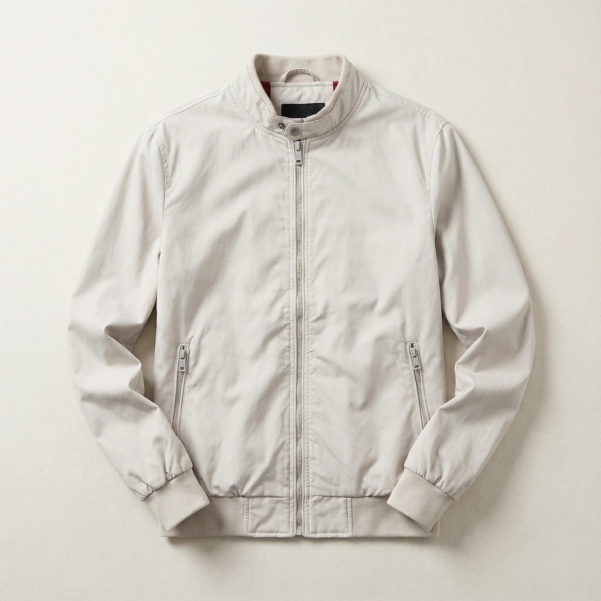 Men’s Zip-Front Jacket – Stand Collar