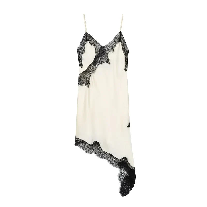 Sophie | Asymmetrical Lace Mini Dress