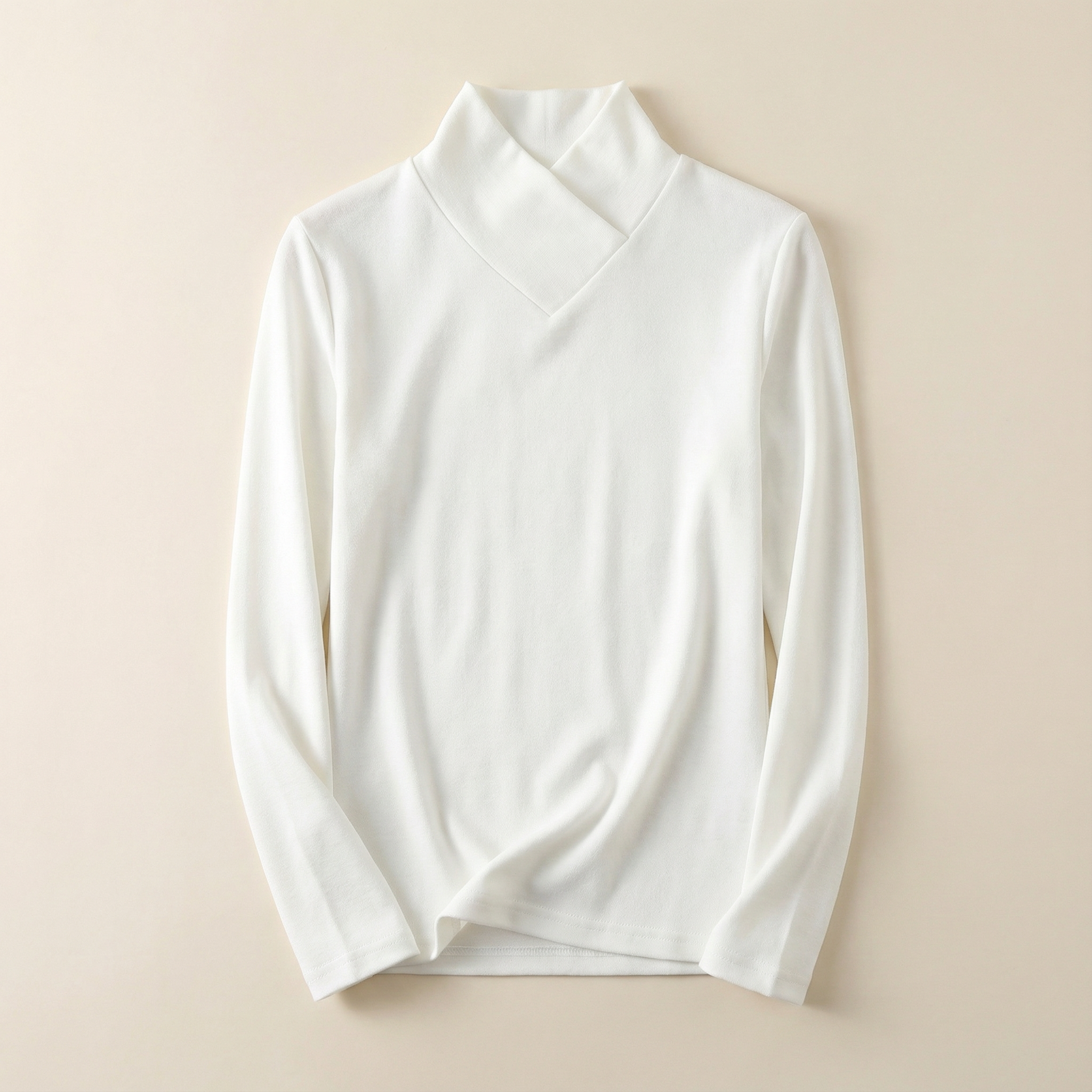 Women’s Long-Sleeve Sweater – High Neck Design