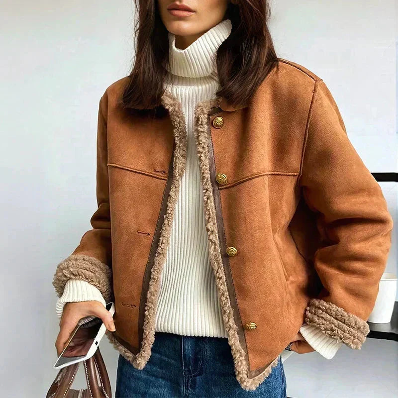 Adelina | Luxurious Leather Jacket