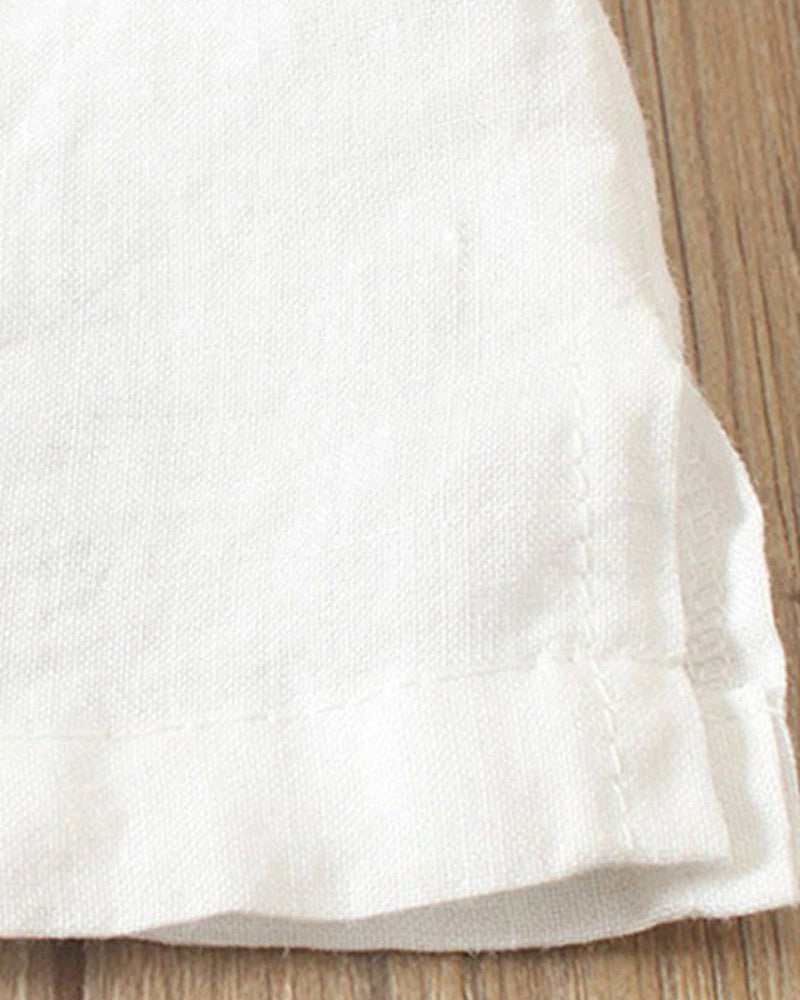 Sienna | Women's Casual Linen Button-Front Tunic Top