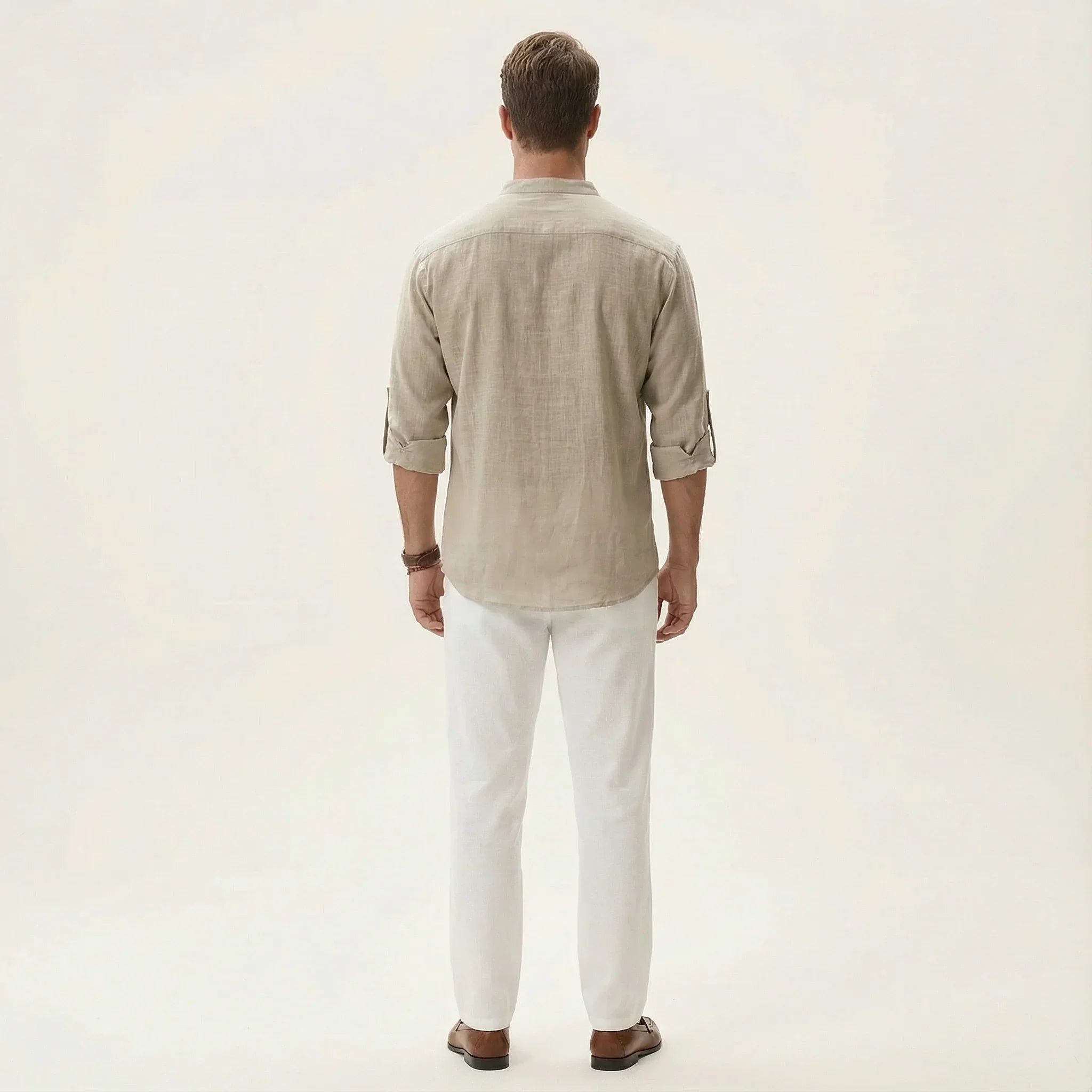Men’s Long Sleeve Shirt – Button Placket Design