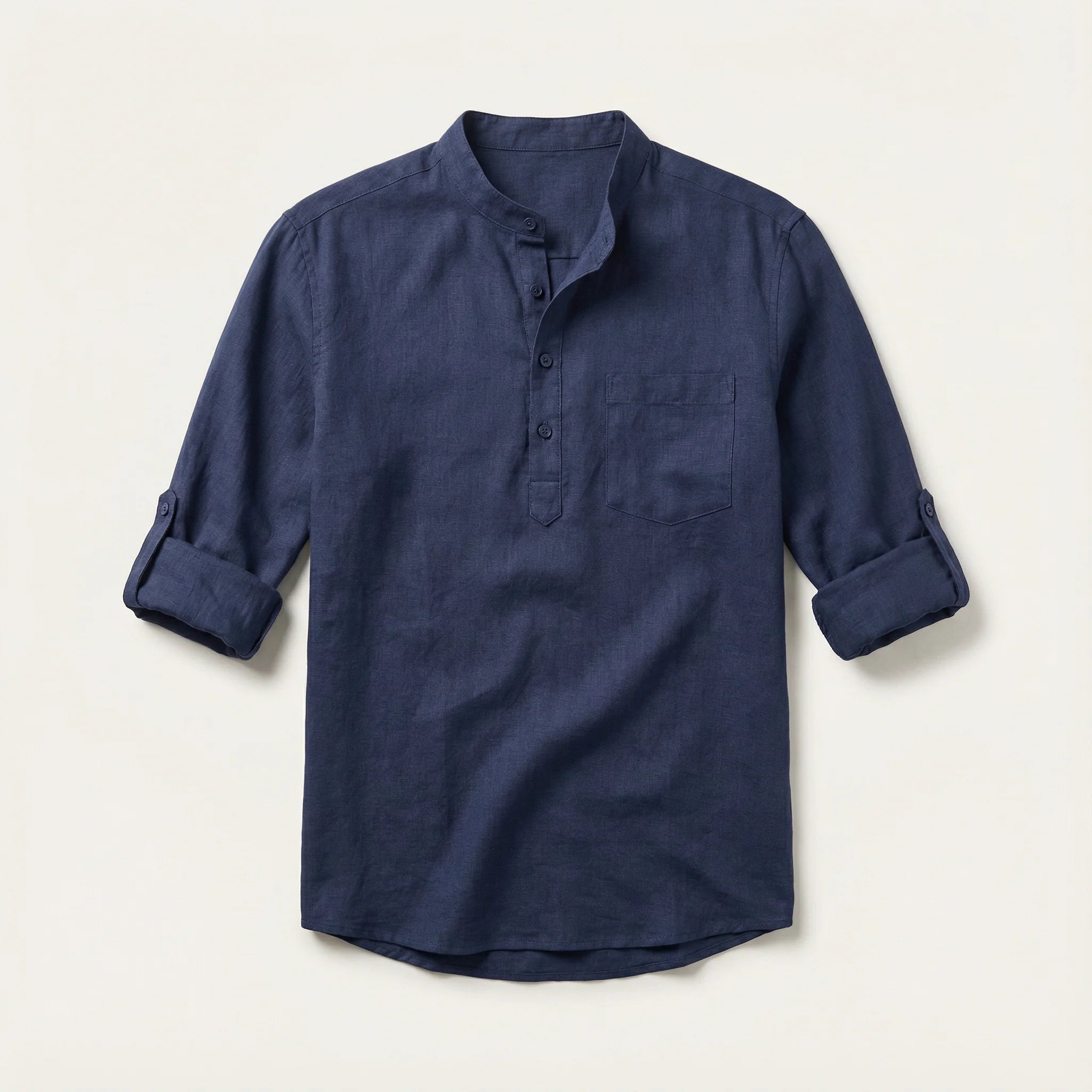 Men’s Long Sleeve Shirt – Button Placket Design
