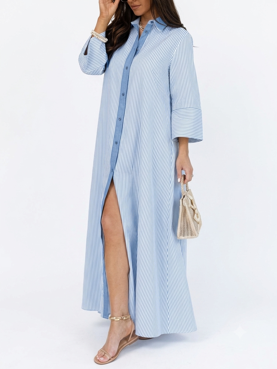 Magda | Maxi Shirt Dress