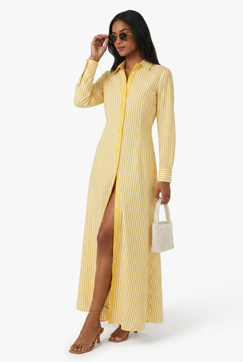 Magda | Maxi Shirt Dress