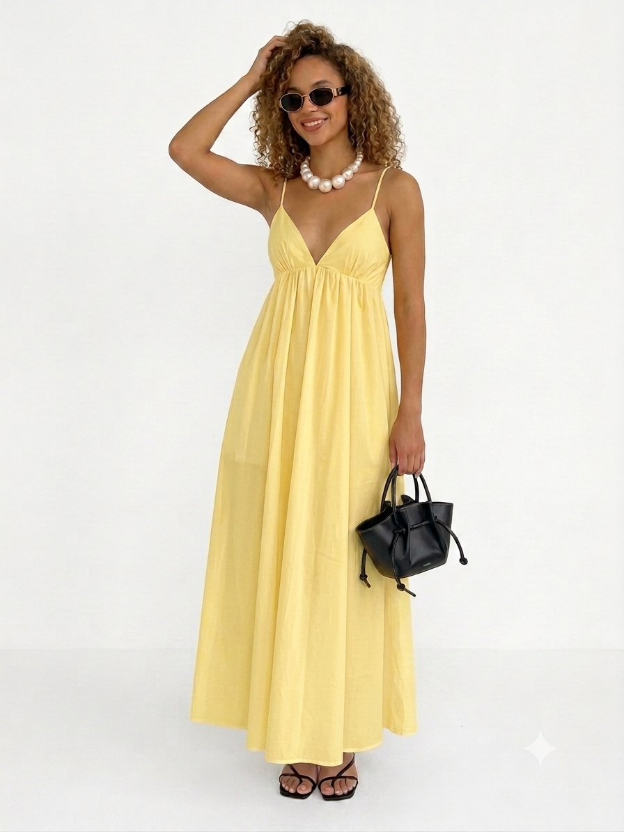 Amara | Backless Maxi Dress