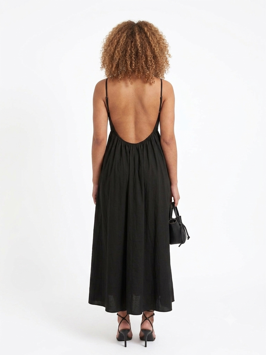 Amara | Backless Maxi Dress