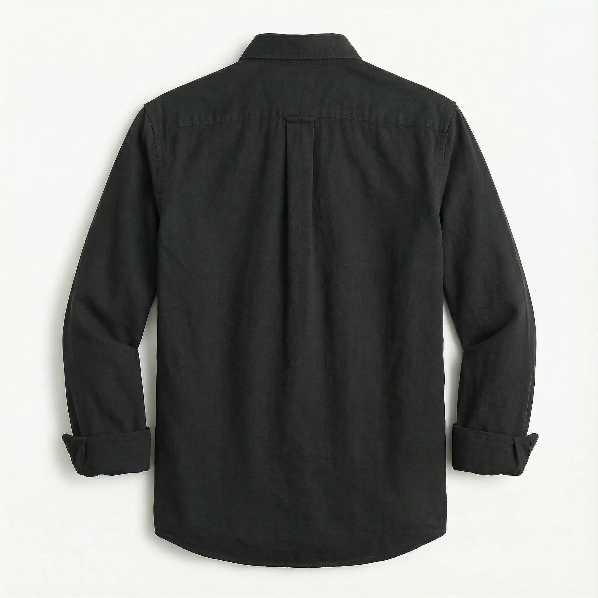 Long-Sleeve Button-Up Shirt for Men – Collared Design, Chest Pocket
