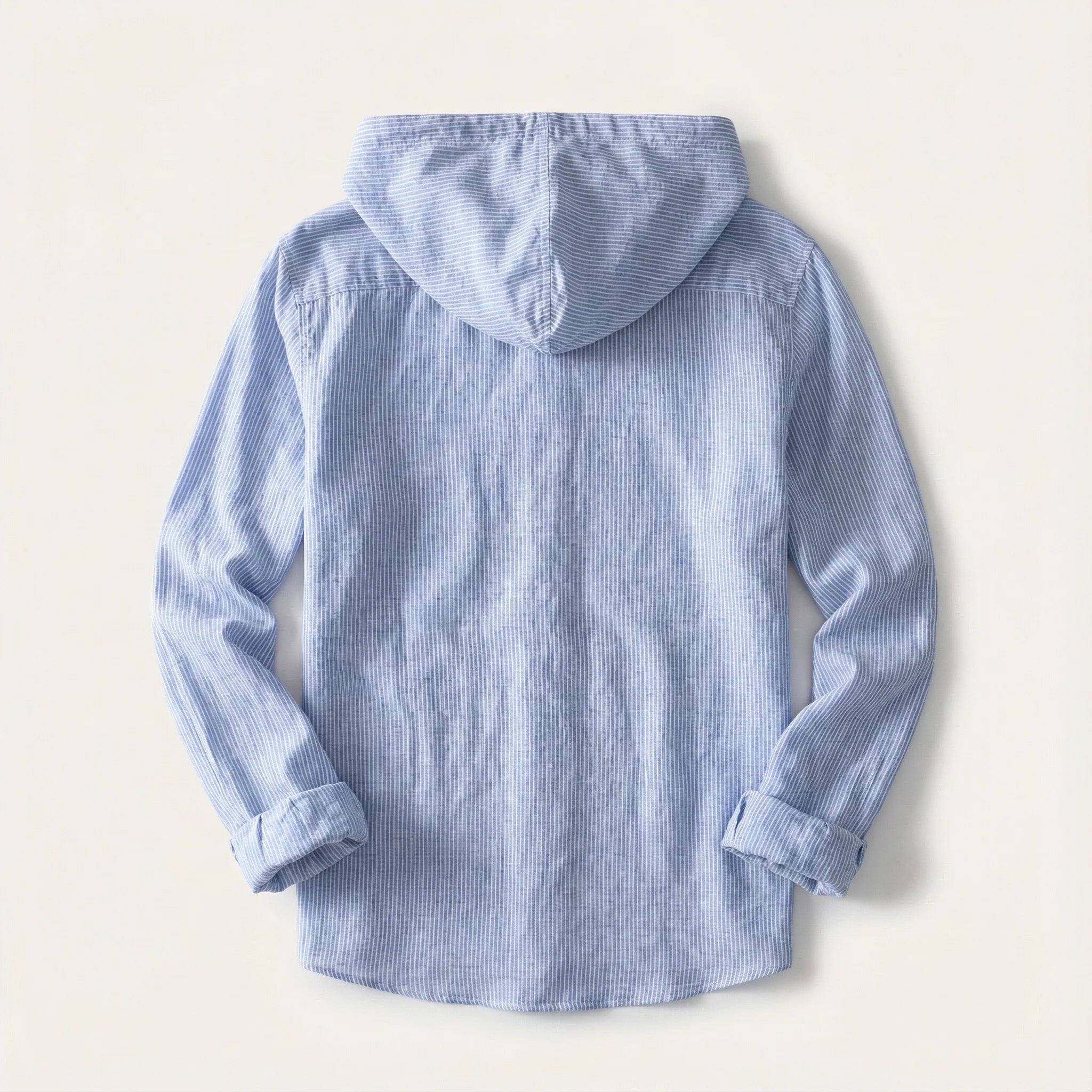Men’s Hooded Shirt – Button Front, Long Sleeves