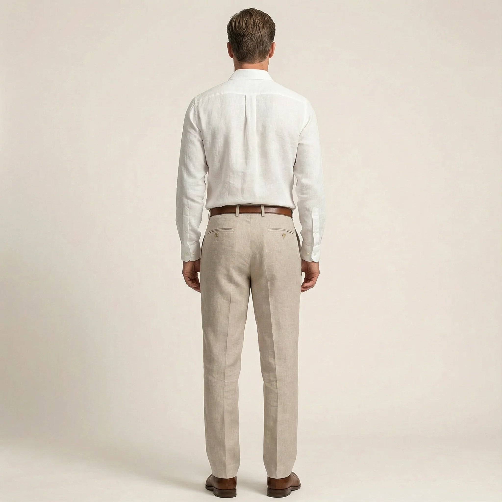 Men’s Relaxed-Fit Trousers – Straight Leg, Full-Length Design