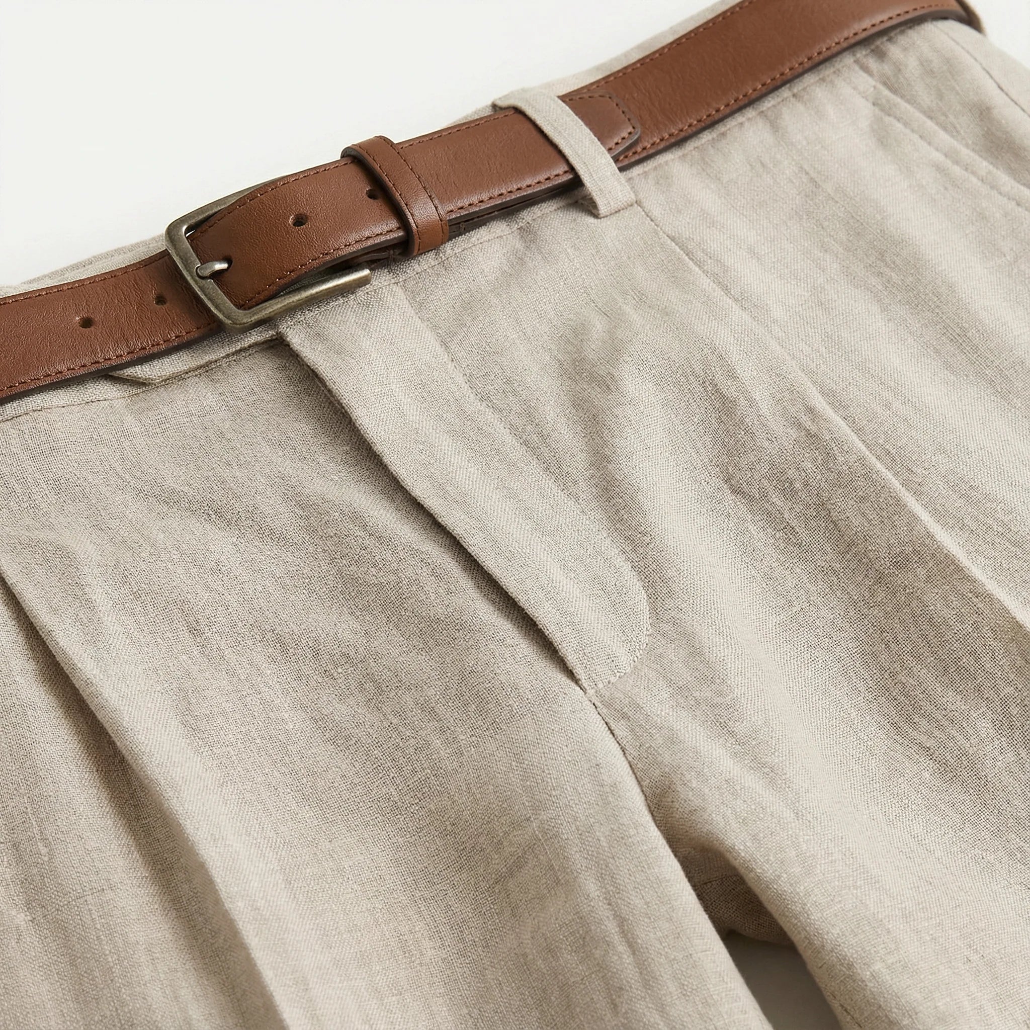 Men’s Relaxed-Fit Trousers – Straight Leg, Full-Length Design