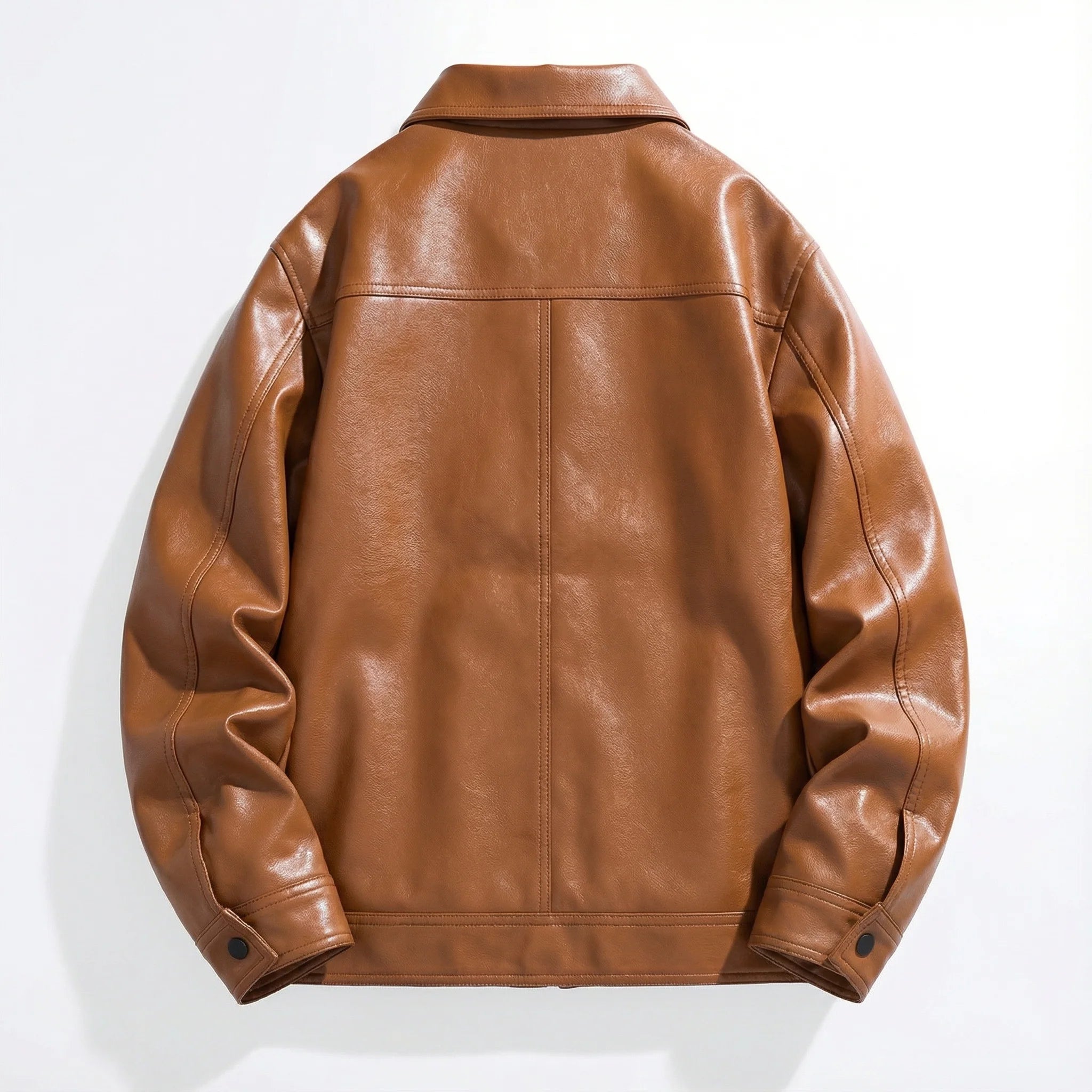 Men’s Zip-Up Jacket – Collared Design, Long Sleeves