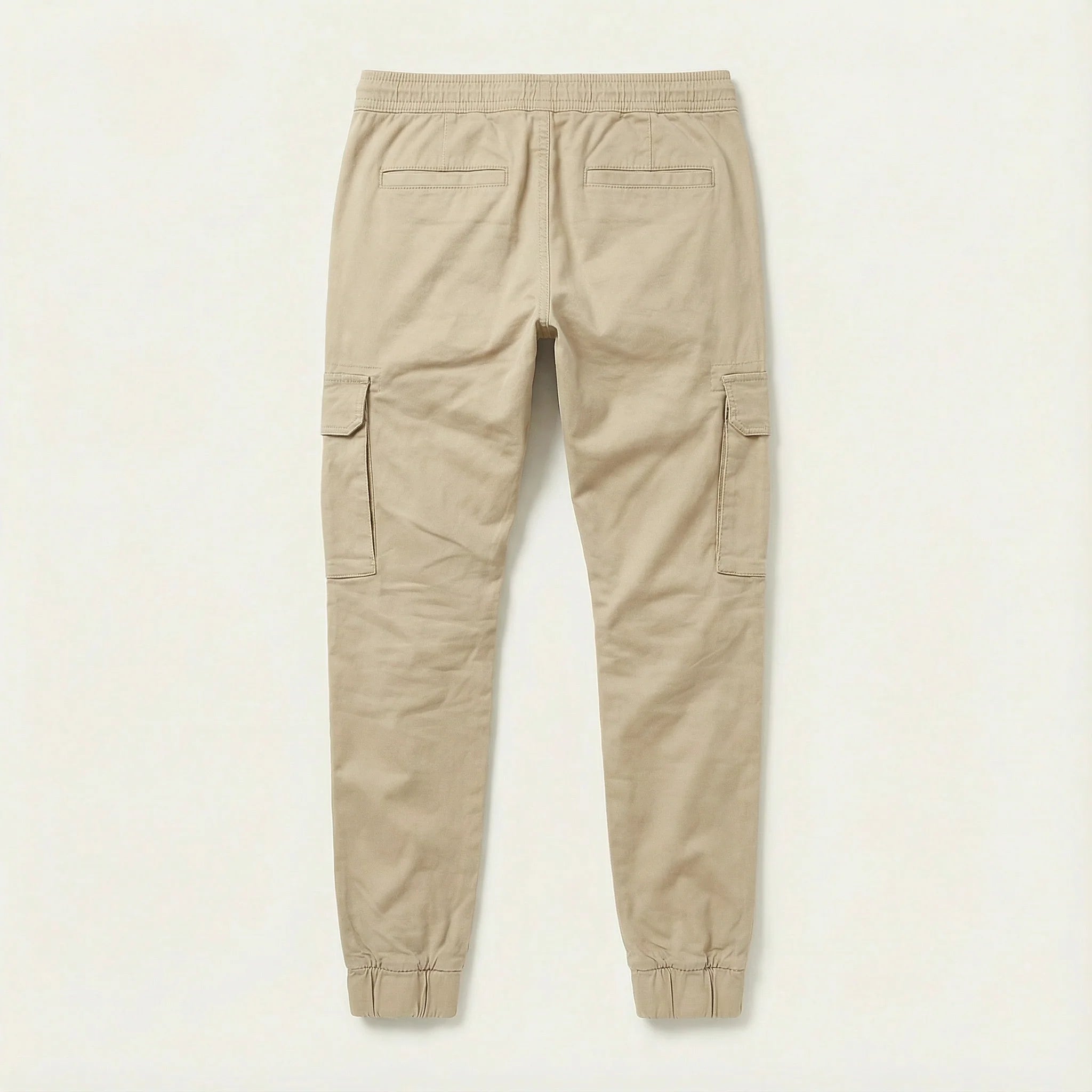 Men’s Cargo Jogger Pants – Cuffed Ankles, Side Pockets
