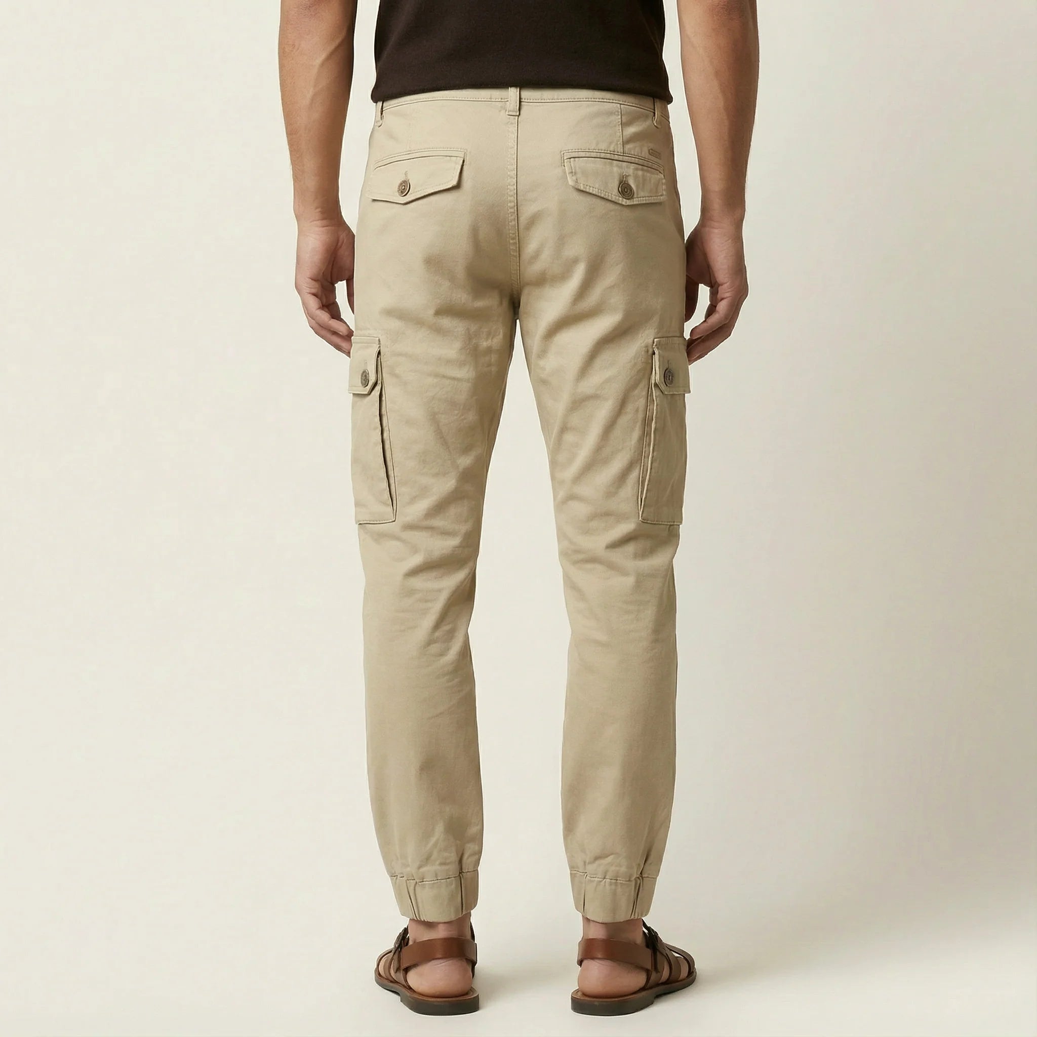 Men’s Cargo Pants – Cuffed Ankles, Side Pockets