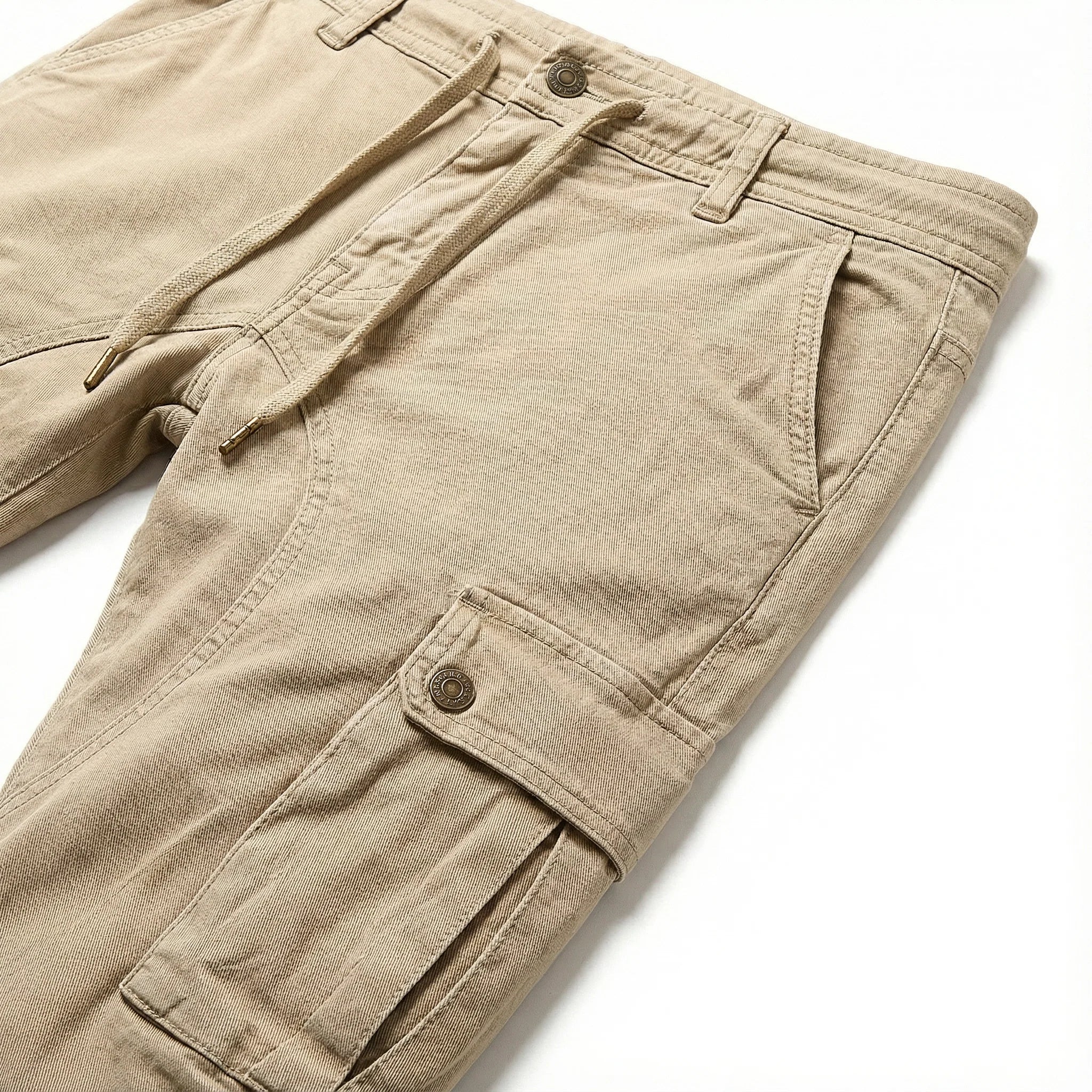 Men’s Cargo Pants – Cuffed Ankles, Side Pockets