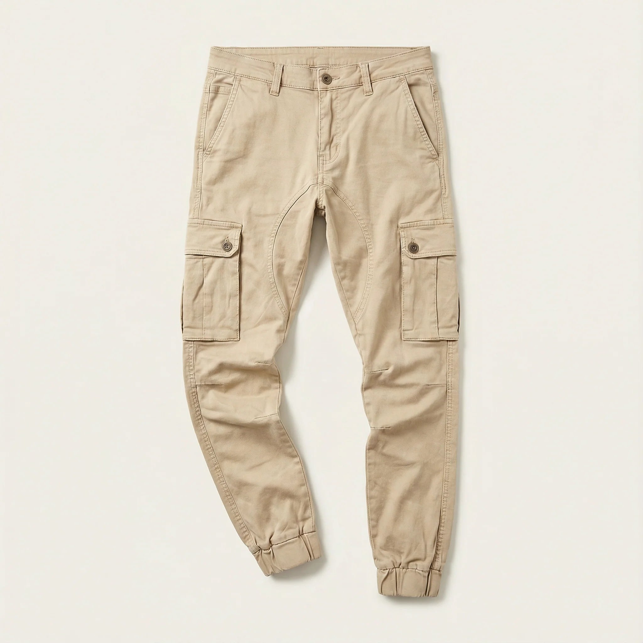 Men’s Cargo Pants – Cuffed Ankles, Side Pockets