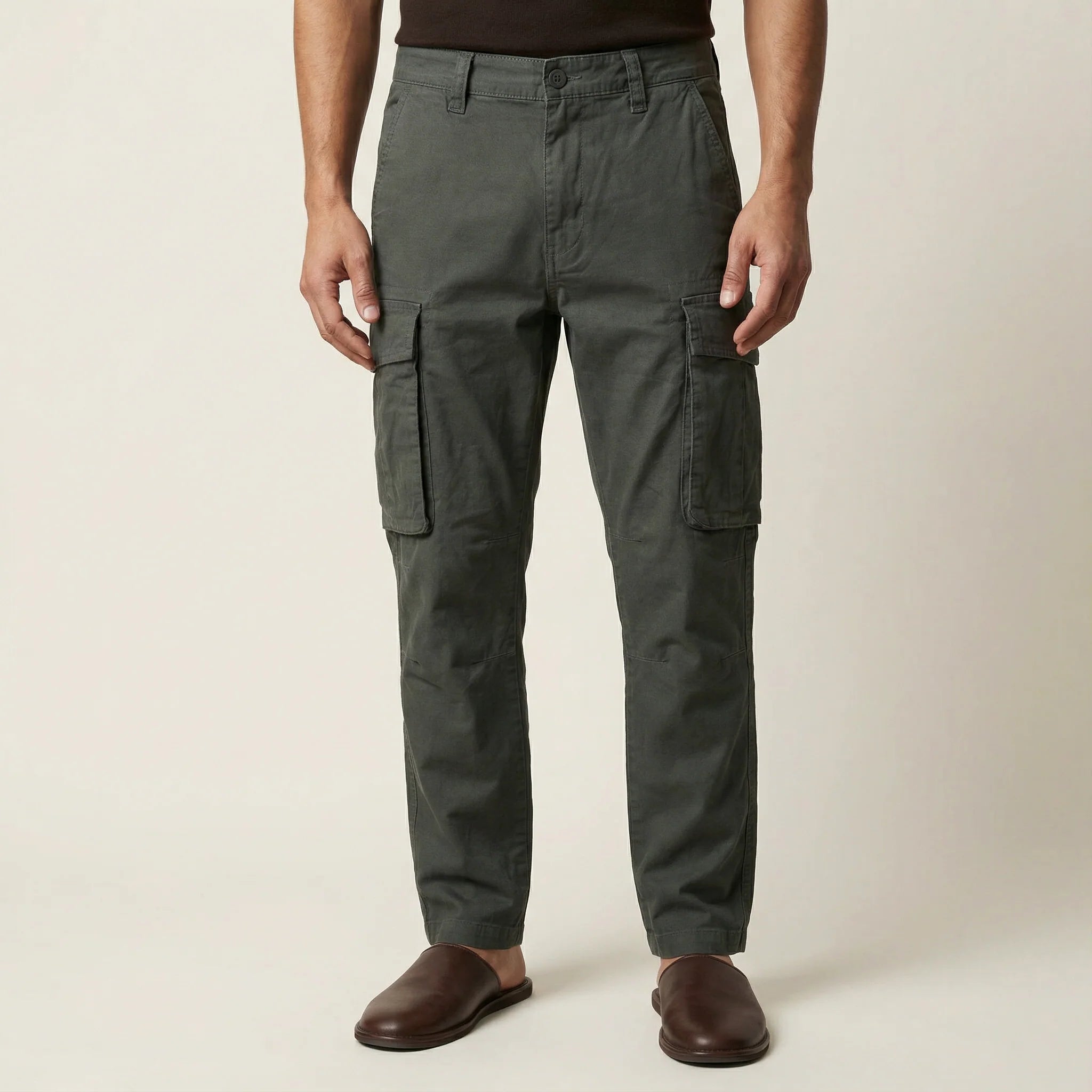 Men’s Cargo Pants – Multiple Pockets, Full-Length Design