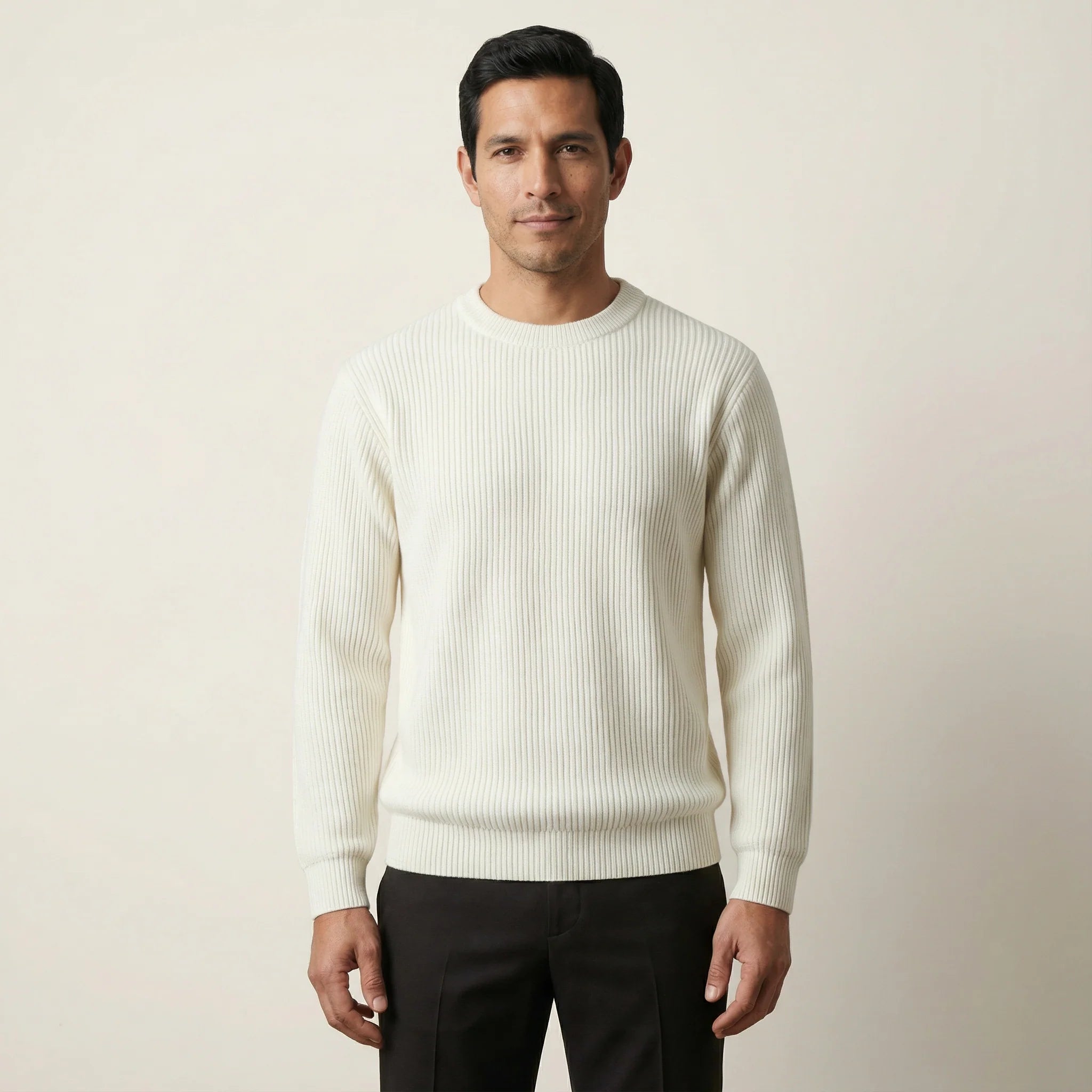 Men’s Long-Sleeve Sweater – Crew Neck