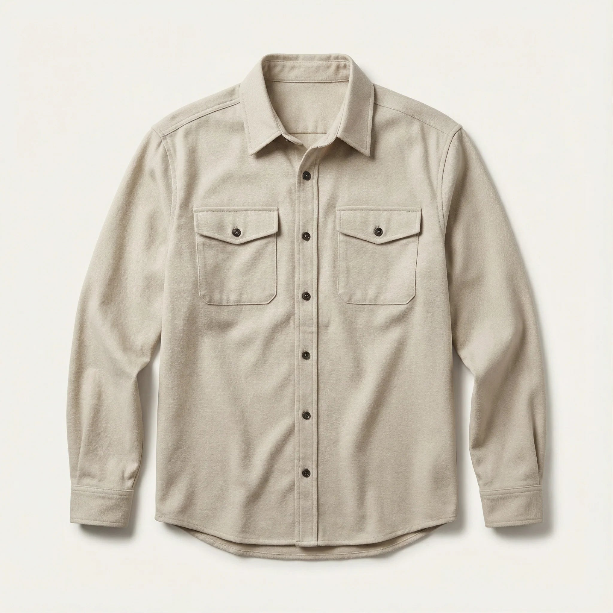 Men’s Overshirt Jacket – Button Front, Chest Pockets