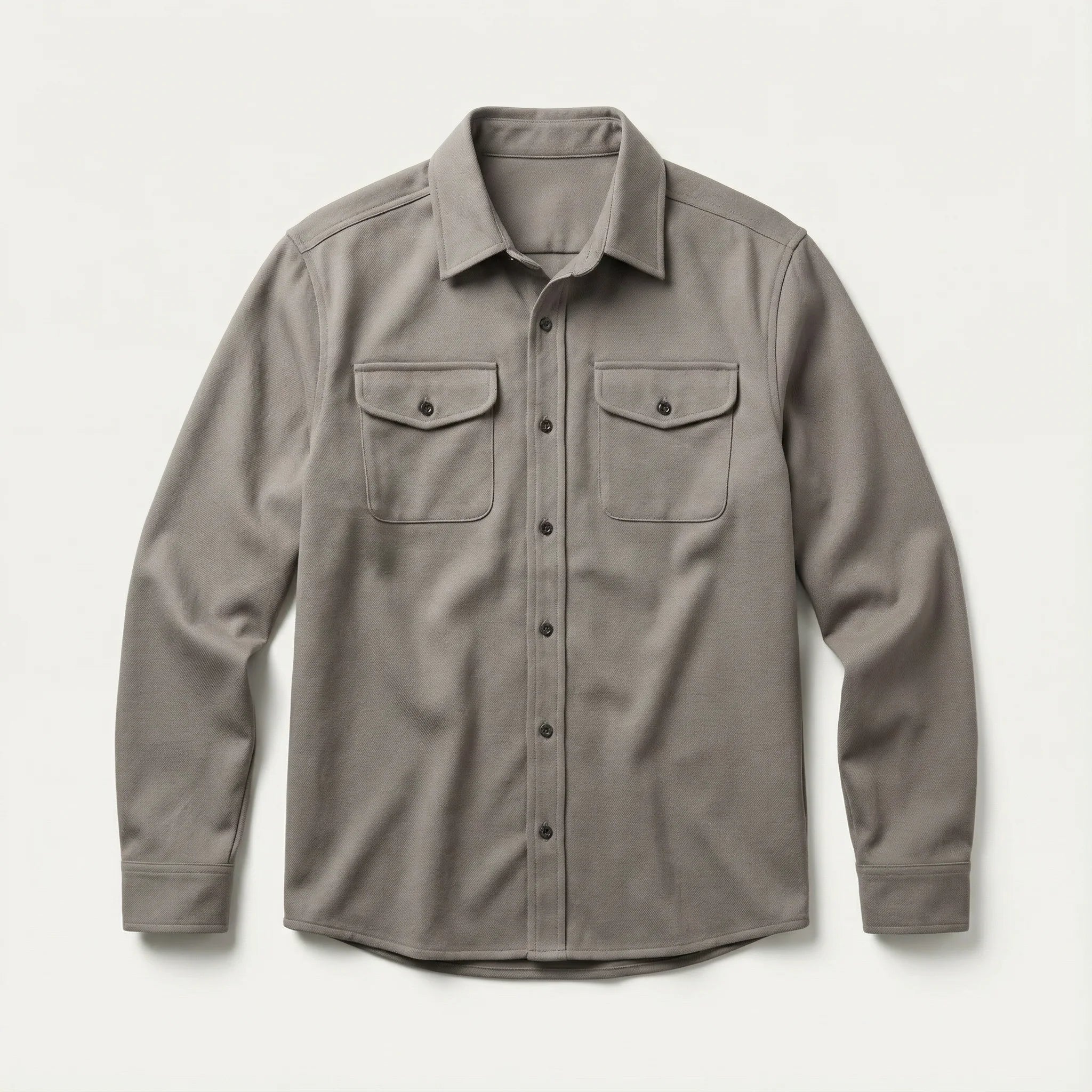 Men’s Overshirt Jacket – Button Front, Chest Pockets