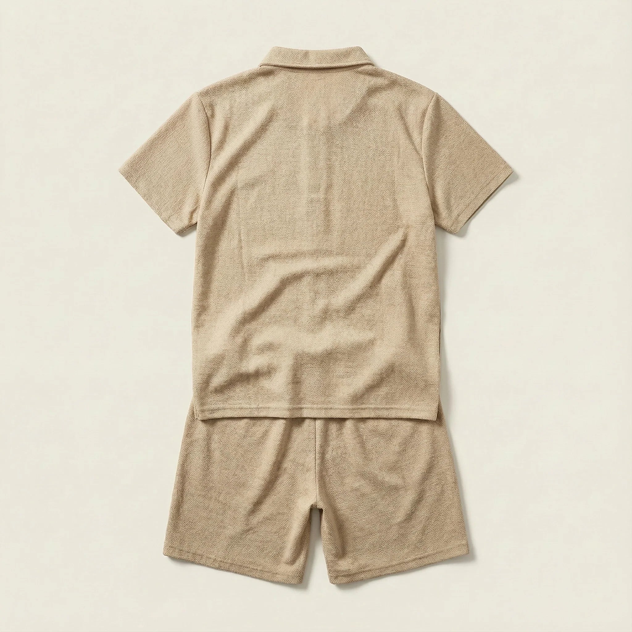 Men’s Polo Shirt and Shorts Set – Short Sleeves, Matching Design