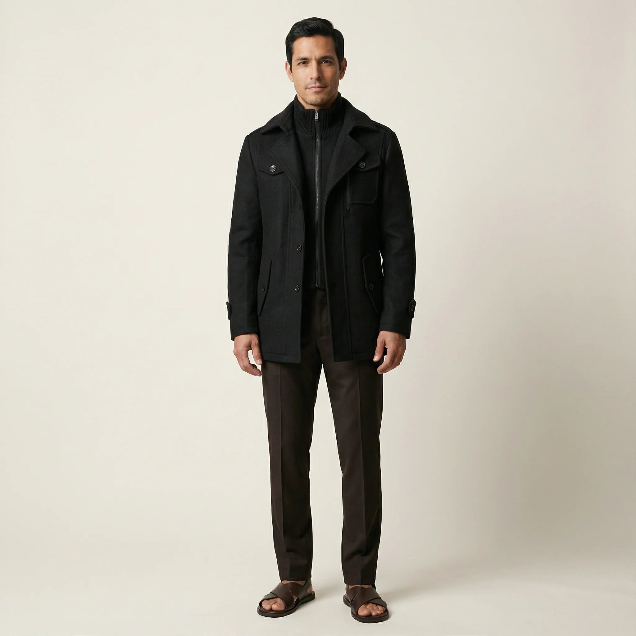 Men’s Two-Piece Jacket  – Zip-Front Design