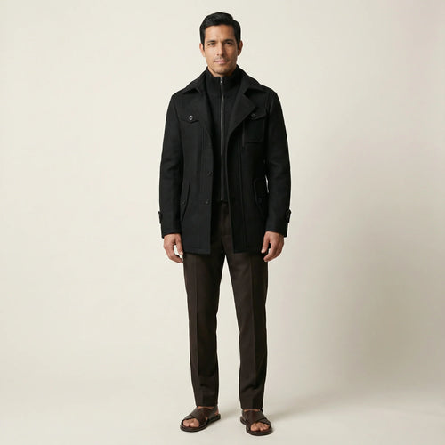 Men’s Two-Piece Jacket  – Zip-Front Design