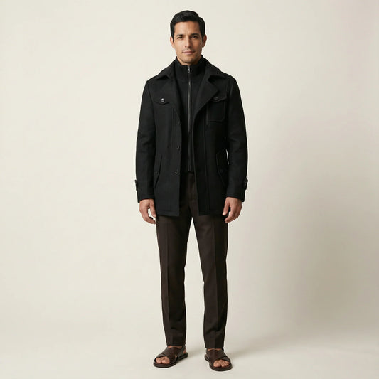 Men’s Two-Piece Jacket  – Zip-Front Design