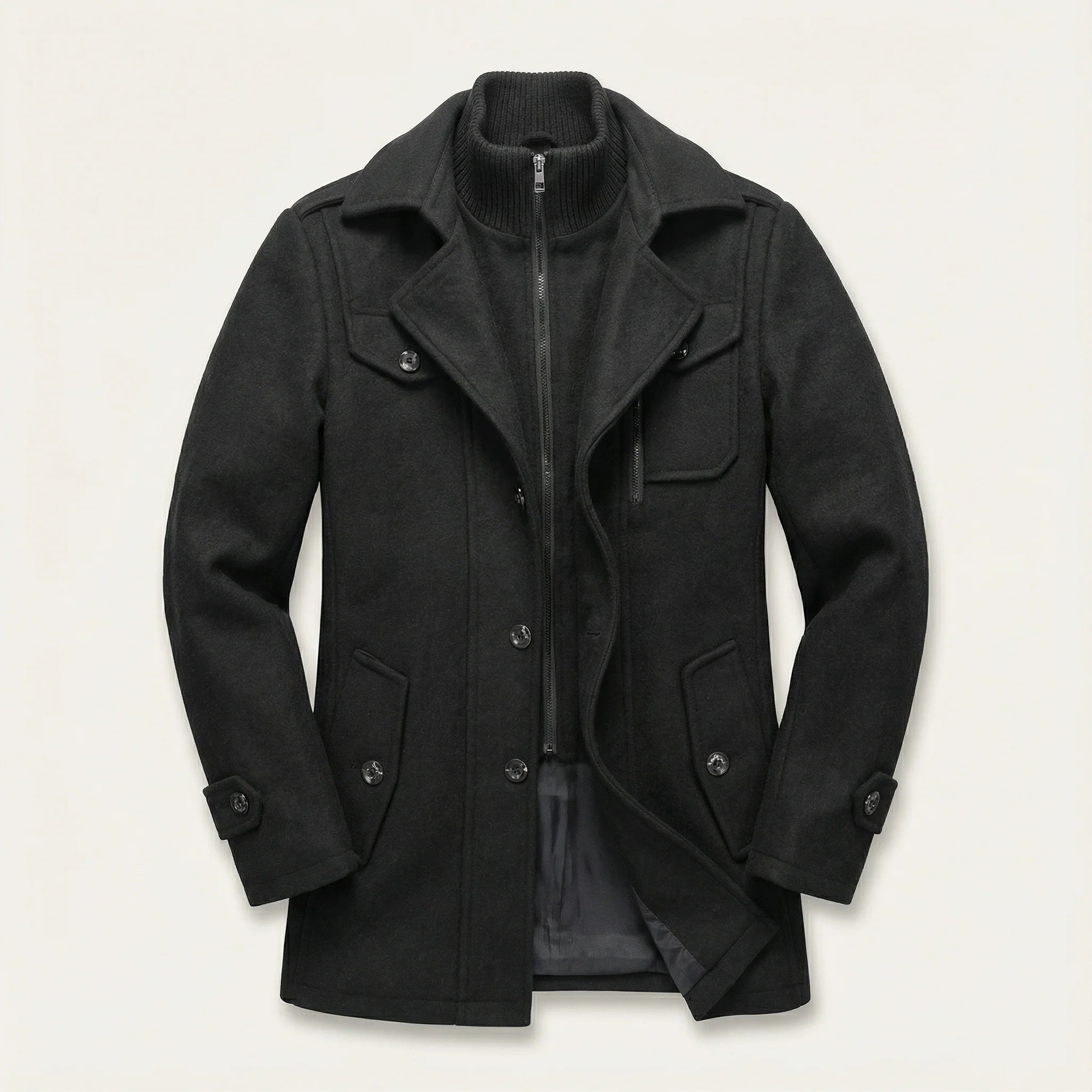 Men’s Two-Piece Jacket  – Zip-Front Design