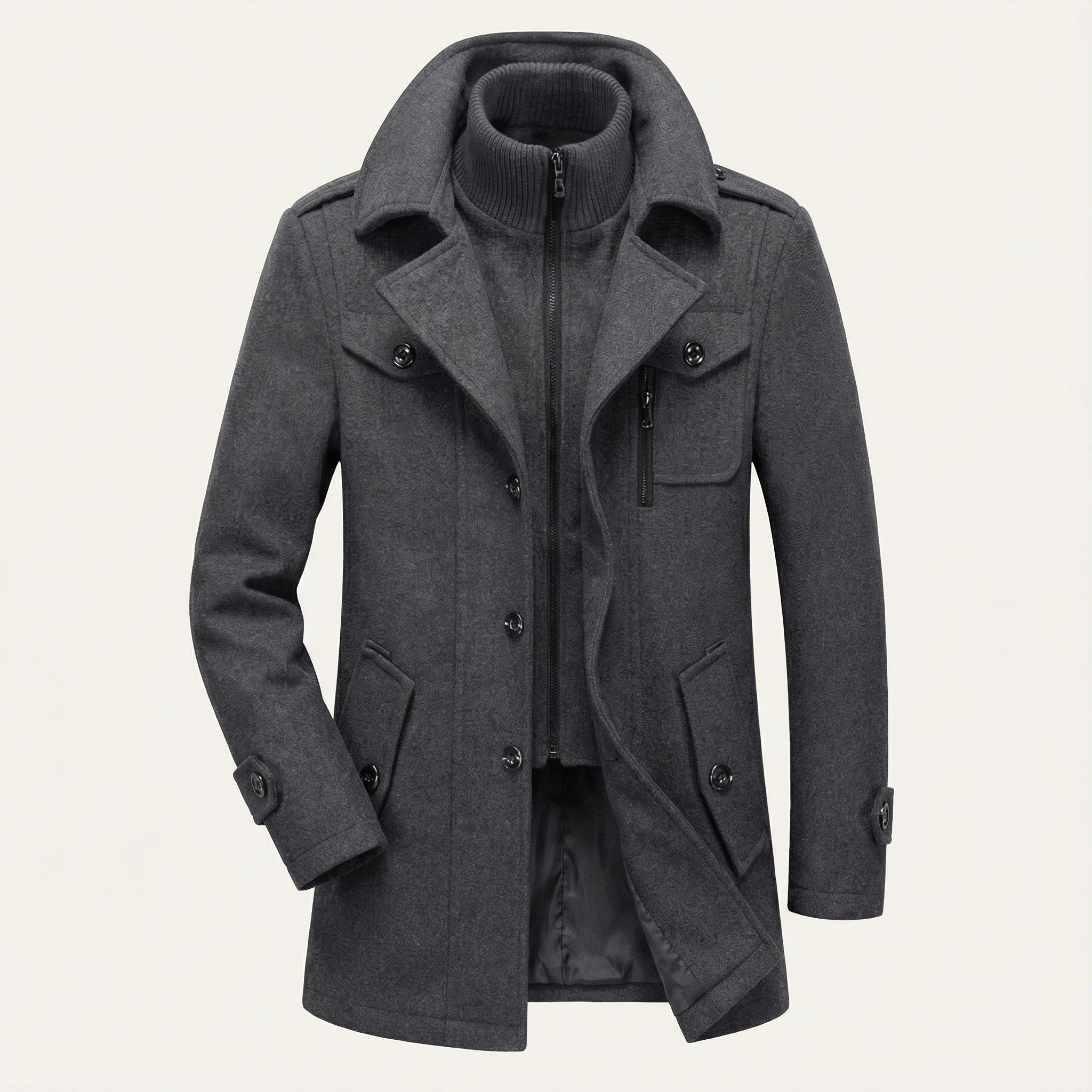Men’s Two-Piece Jacket  – Zip-Front Design