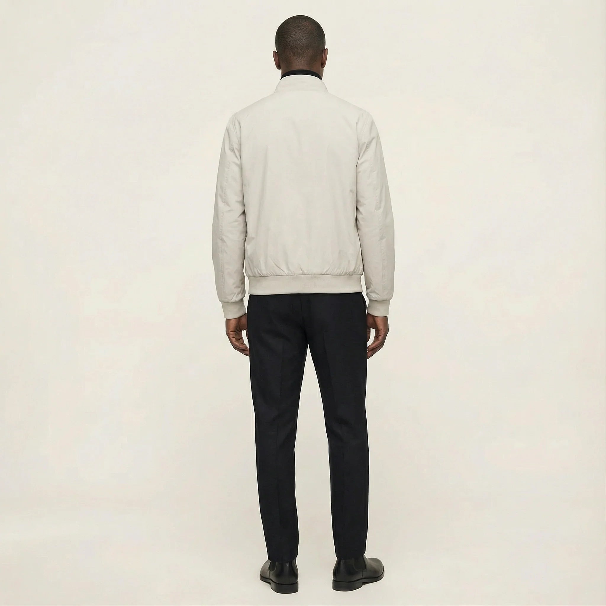 Men’s Zip-Front Jacket – Stand Collar