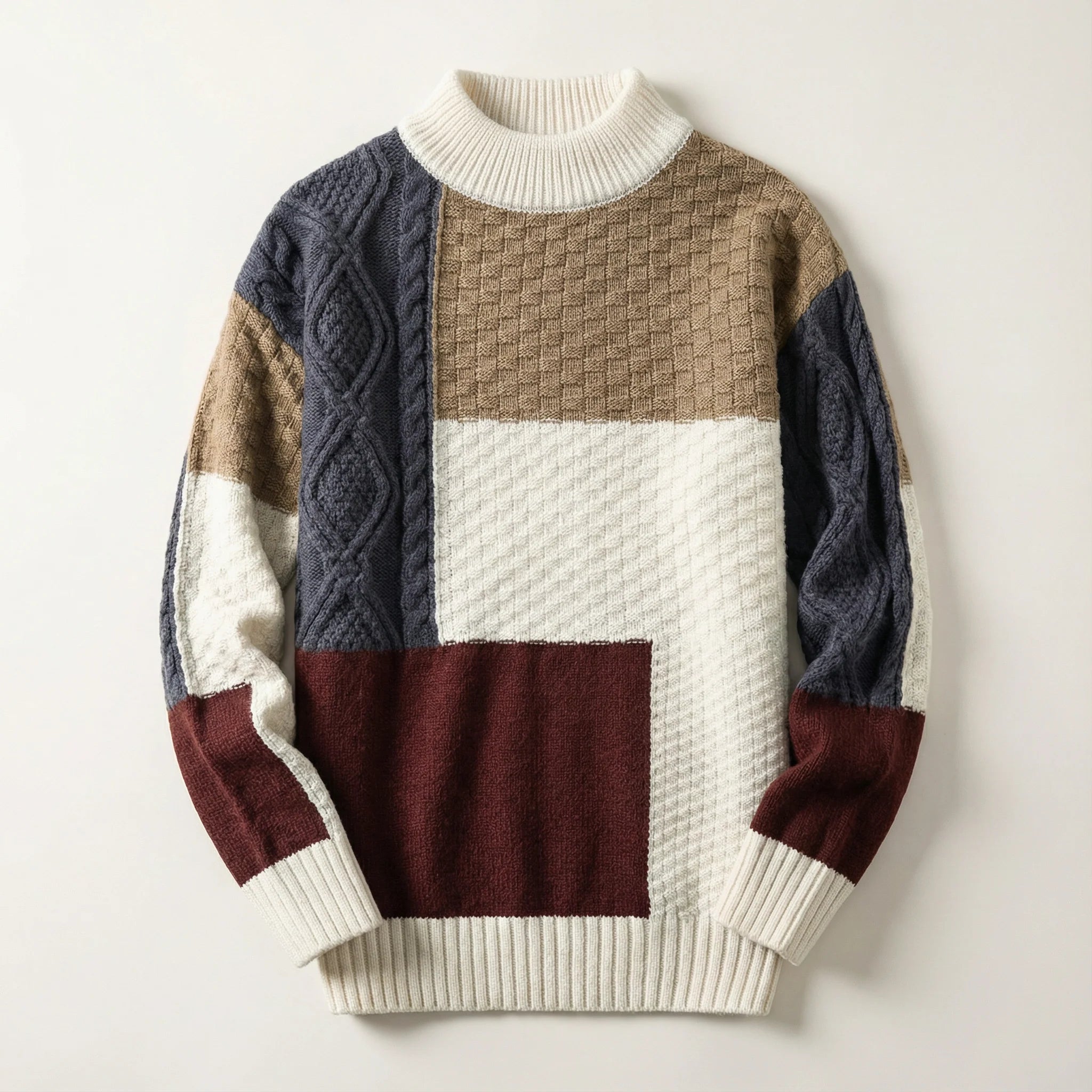 Retro Crewneck Sweater for Men