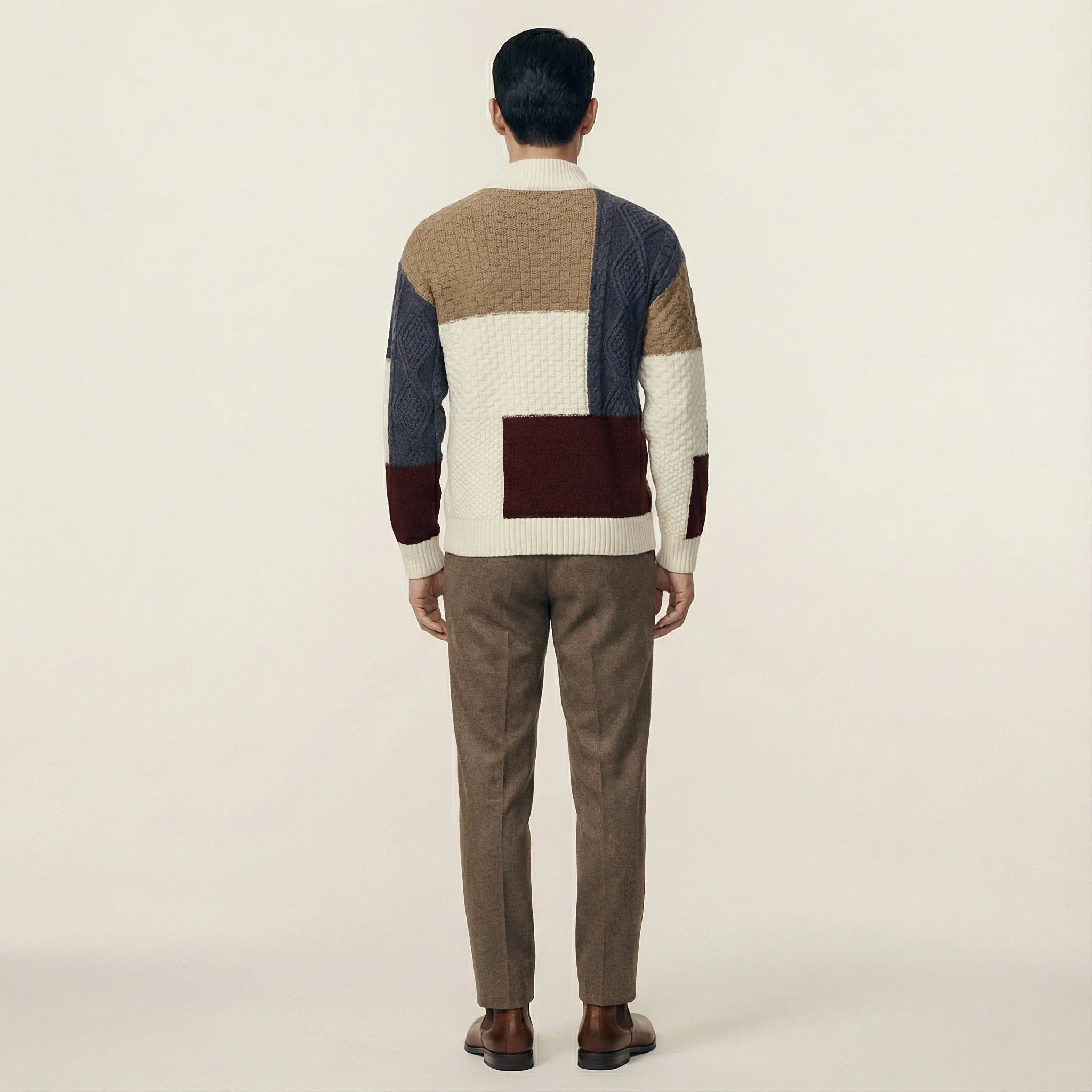 Retro Crewneck Sweater for Men