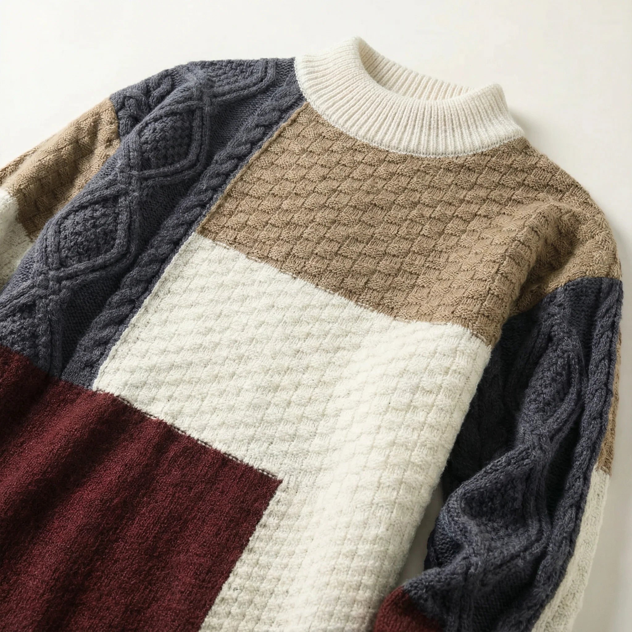 Retro Crewneck Sweater for Men