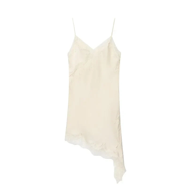 Sophie | Asymmetrical Lace Mini Dress