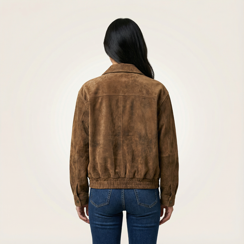 Women’s Button-Front Jacket – Collared Design