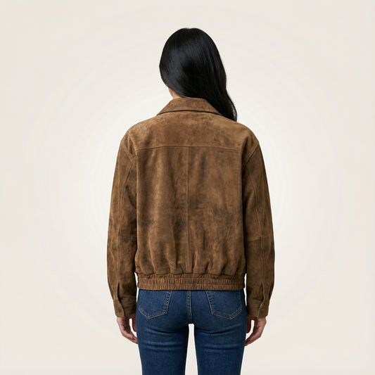 Women’s Button-Front Jacket – Collared Design