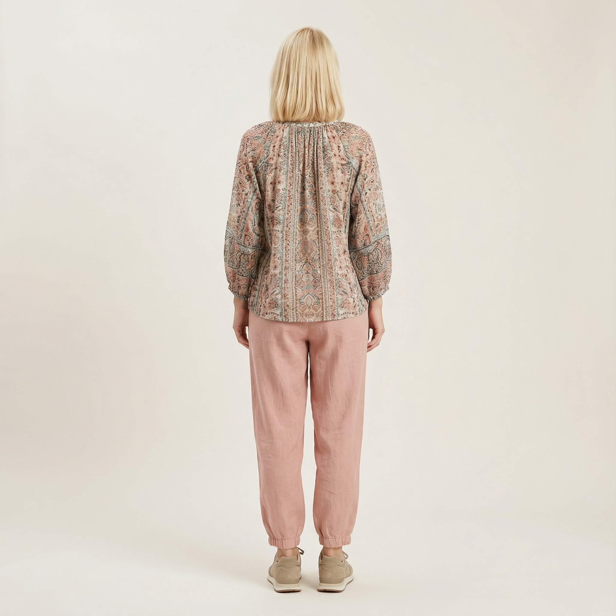 Women’s Casual Fit Pants – Elastic Waist