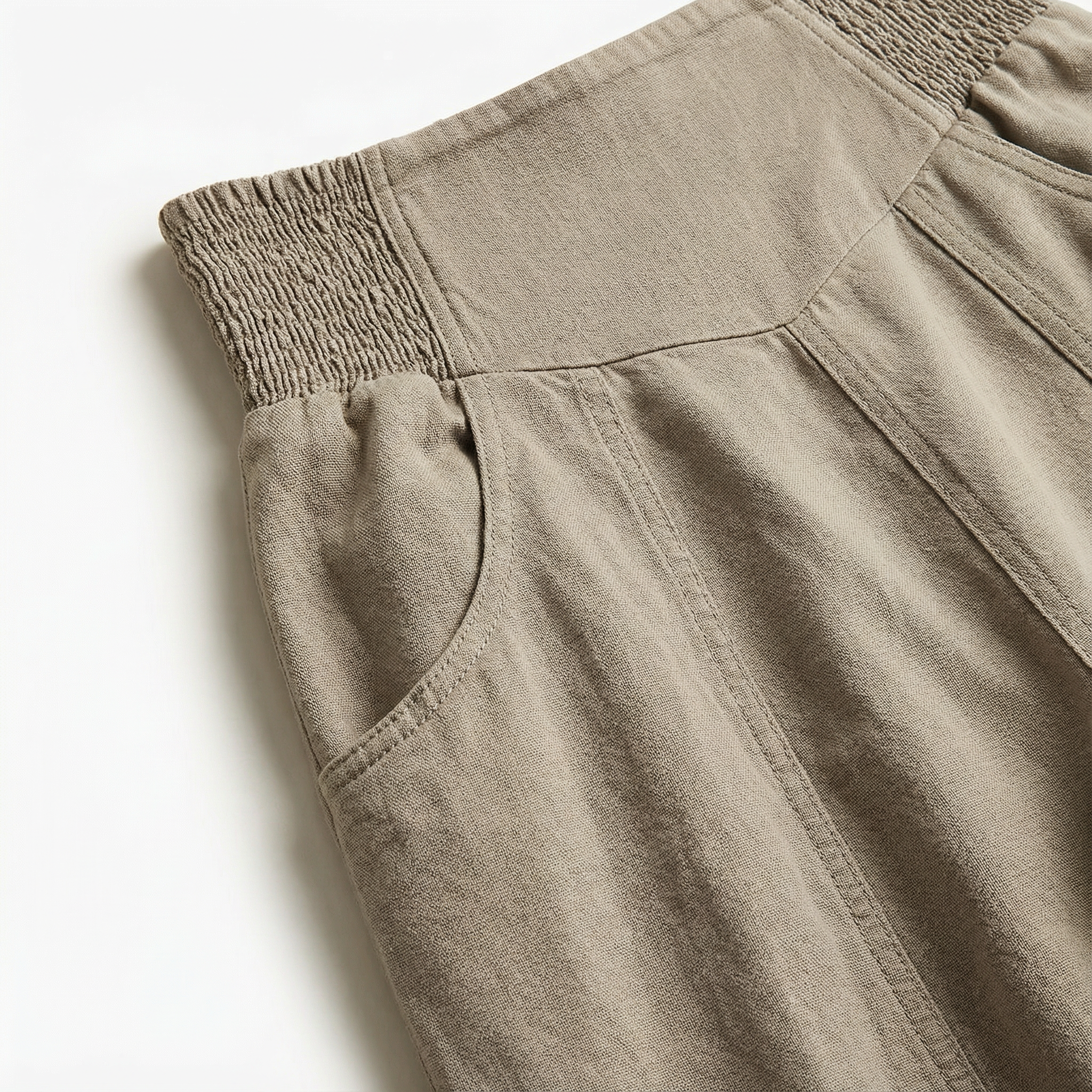 Women’s Cropped Pants – High-Rise Waist, Tapered Leg