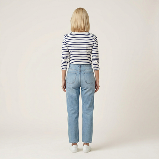 Women’s High-Waist Pants – Straight Leg, Utility Pockets