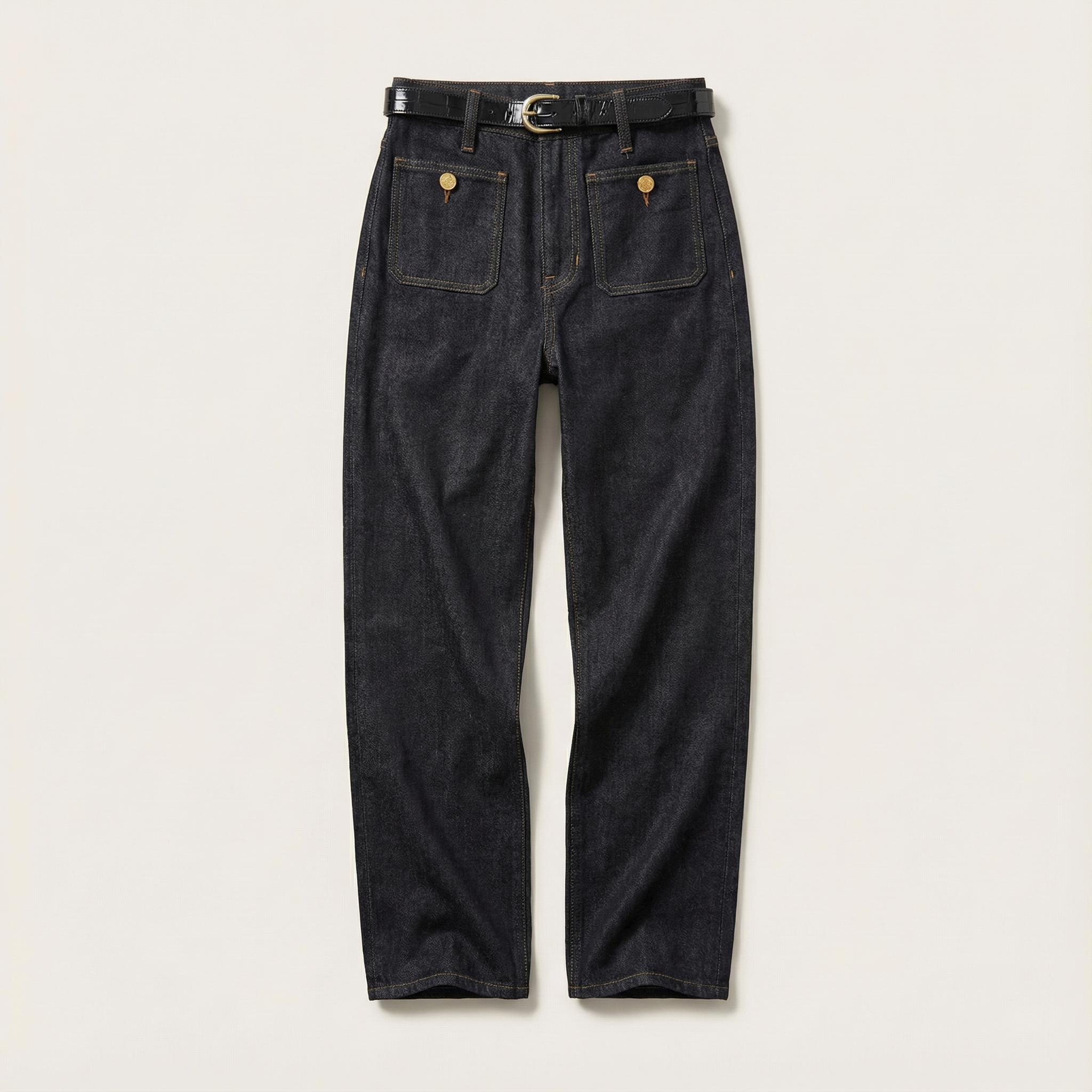 Women’s High-Waist Pants – Straight Leg, Utility Pockets