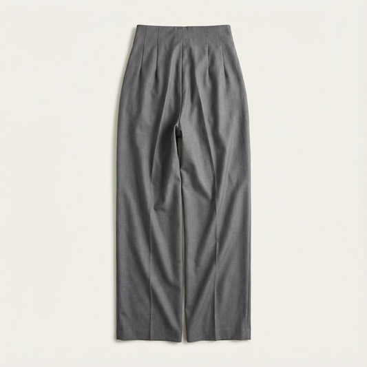 Women’s High-Waist Trousers – Wide-Leg, Formal Design