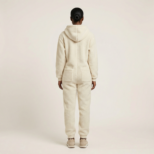 Women’s Hooded Jumpsuit – Zip Front