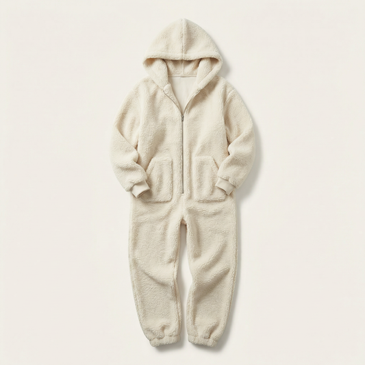Women’s Hooded Jumpsuit – Zip Front