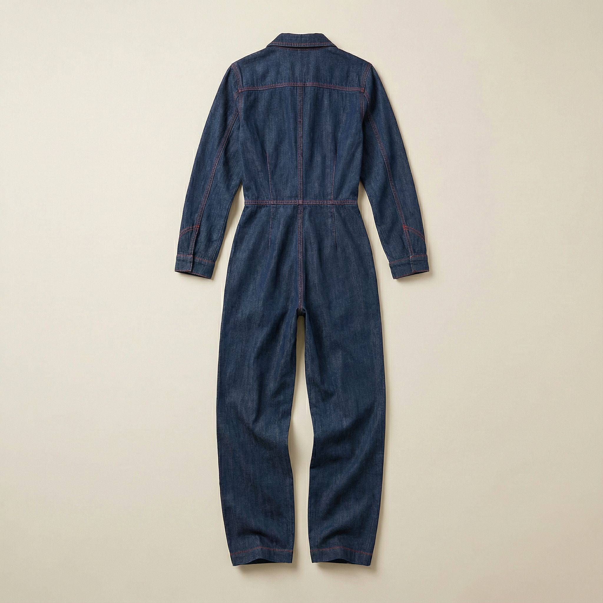 Women’s Long-Sleeve Jumpsuit – Zip Front