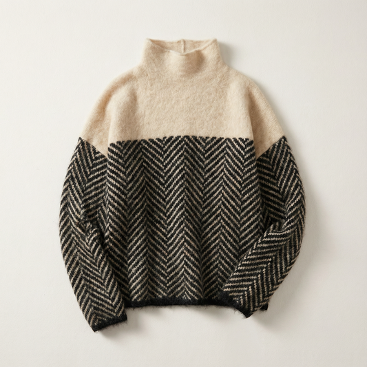 Women’s Long-Sleeve Sweater – High Neck
