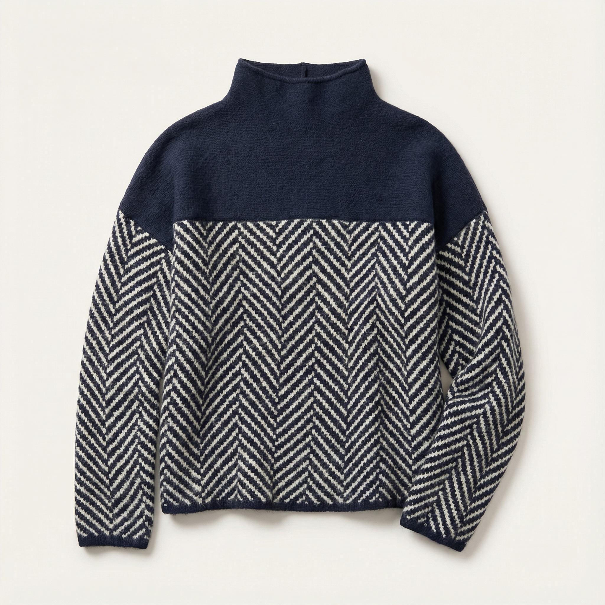 Women’s Long-Sleeve Sweater – High Neck