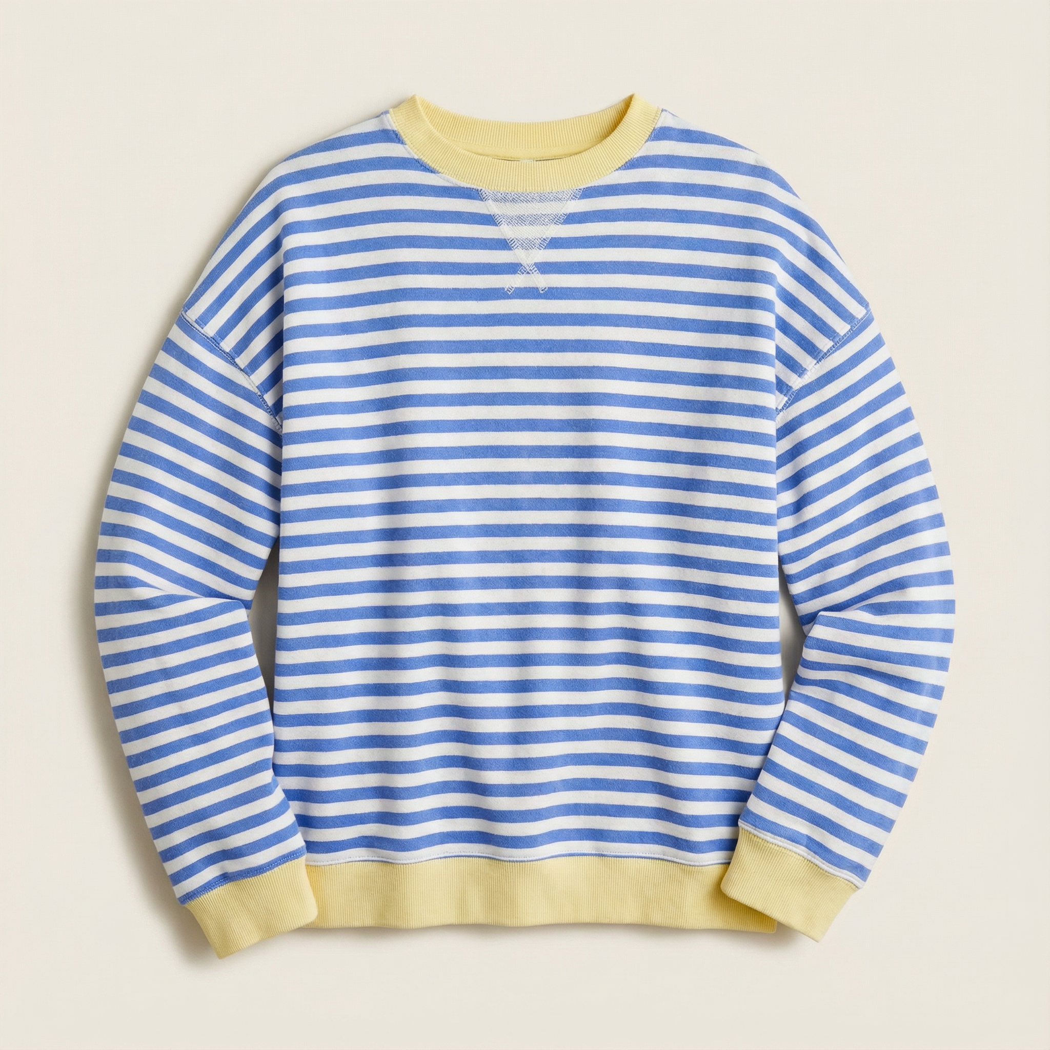 Women’s Long-Sleeve Sweater – Striped Pattern