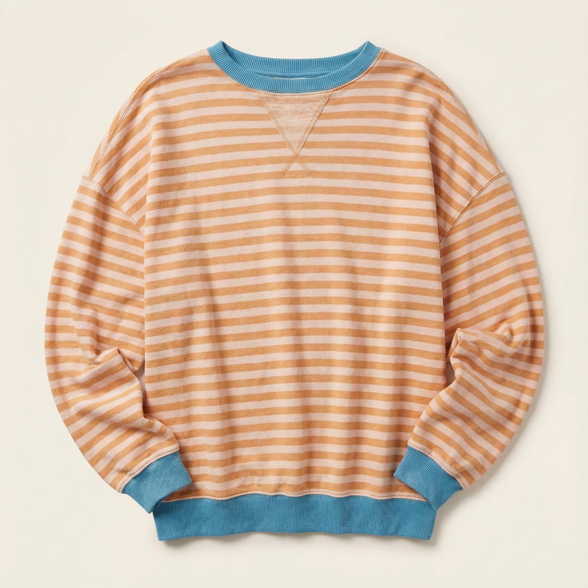 Women’s Long-Sleeve Sweater – Striped Pattern