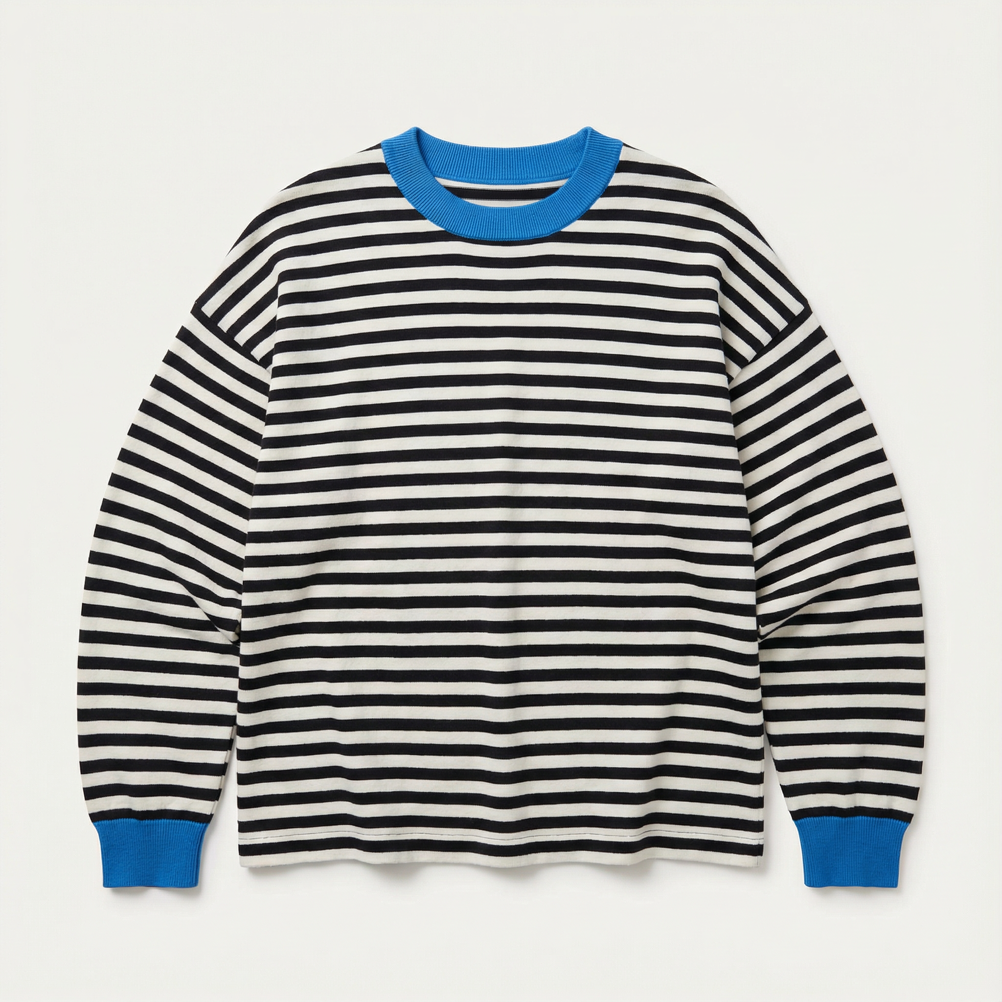 Women’s Long-Sleeve Sweater – Striped Pattern